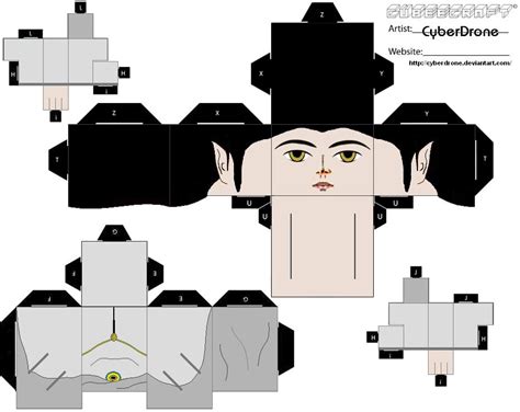 Elf Queen Paper Toy Free Printable Papercraft Templates