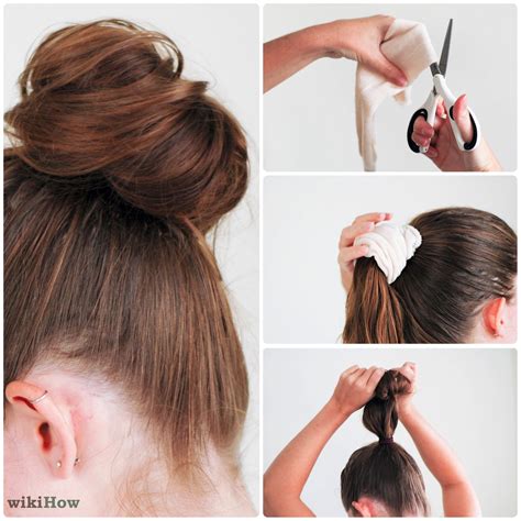 How To Do A Sock Bun 7 Steps With Pictures Wikihow Long Hair