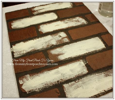 From My Front Porch To Yours Diy Faux Brick Wall Tutorial Using Chalk