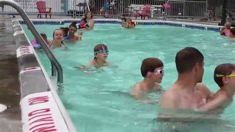 Youth Summer Camp Activity Swimming Pool Youtube