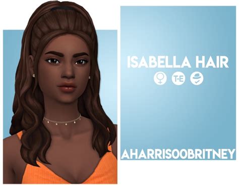 Isabella Hair At Aharris00britney Sims 4 Updates