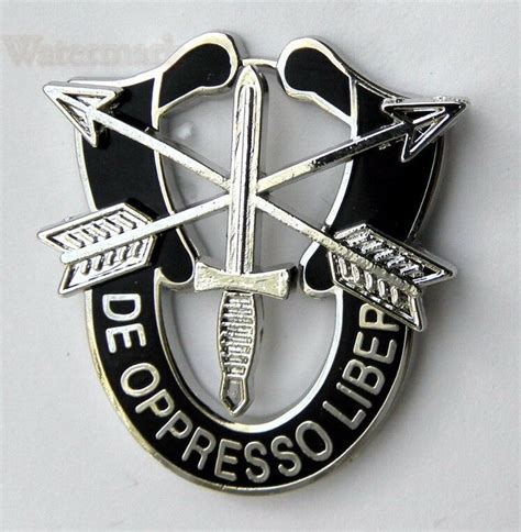 army special forces de opresso liber large lapel pin 1 5 inches cordon emporium