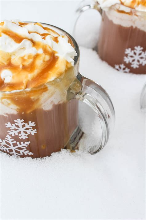 Frozen Caramel Hot Chocolate - Let's Mingle Blog