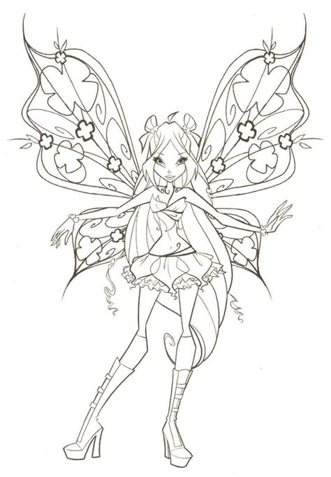 Anime Fairy Winx Club Coloring Pages Fairy Coloring Pages Fairy