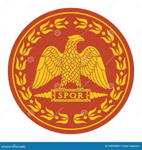 Logo Of The Roman Eagle Stock Vector Illustration Of Power 138528899