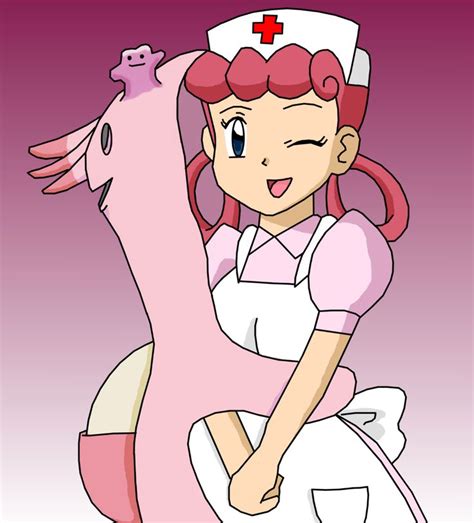 Nurse Joy Disguising Herself As Chansey With Ditto Mario Characters