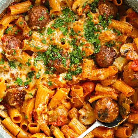Meatball Pasta Bake 30 Minute Meal