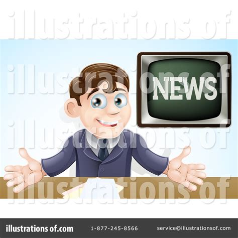 News Anchor Clipart 1169142 Illustration By Atstockillustration