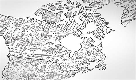 Find patterns on us states, animals, dinosaurs, tools, hearts, etc. Coloring Map | Adult Coloring World Map to Color In