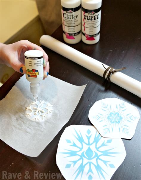Diy Snowflake Window Cling Craft For Kids