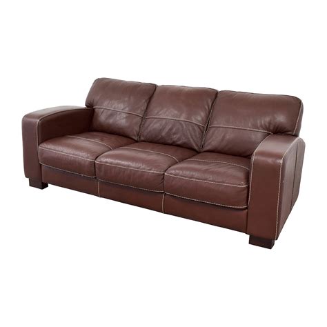 Brown leather sofa decor is so versatile and can include so many fun pieces. 62% OFF - Bob's Discount Furniture Bob's Furniture Antonio Brown Leather Sofa / Sofas
