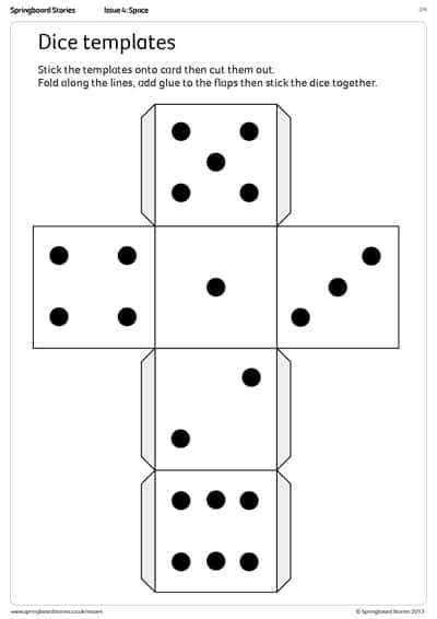 Directional Dice Templates Springboard Stories