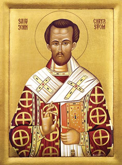 Icon Of St John Chrysostom 20th C 1jc11 Uncut Mountain Supply