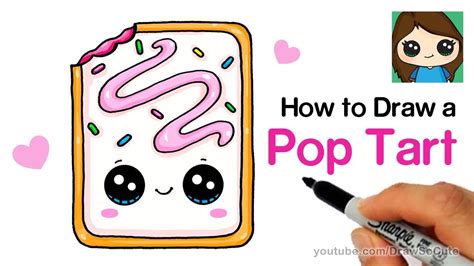 How To Draw A Cute Pop Tart Easy Youtube
