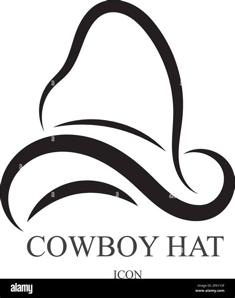 Cowboy Hat Logo Icon Vector Design Template Stock Vector Image And Art
