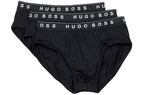 Hugo Boss Mens 3 Pair 100 Cotton Traditional Bm Brief Underwear