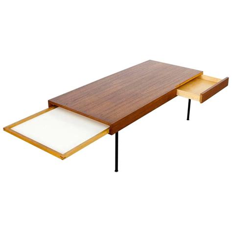 The george nelson coffee table for example is very suitable for home and offices with its adaptability to many spaces and uses. Teak Coffee Table 4652 by George Nelson, Herman Miller at ...