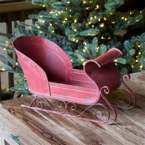 Our Vintage Red Metal Sleigh Will Give You All Of The Christmas Feels