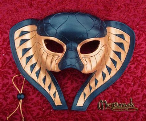 Ready To Ship Kebechet Goddess Leather Mask 2 Handmade Egyptian