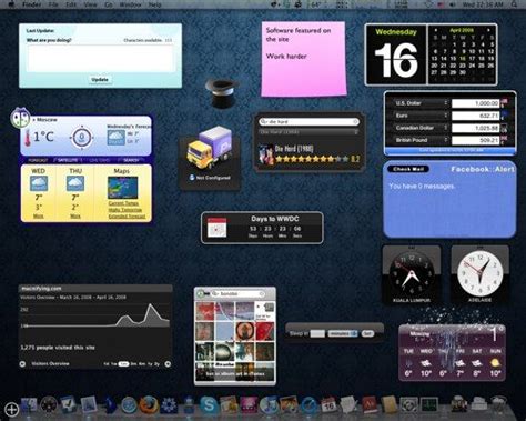 Mac Dashboard Widgets That Still Work Snotrail