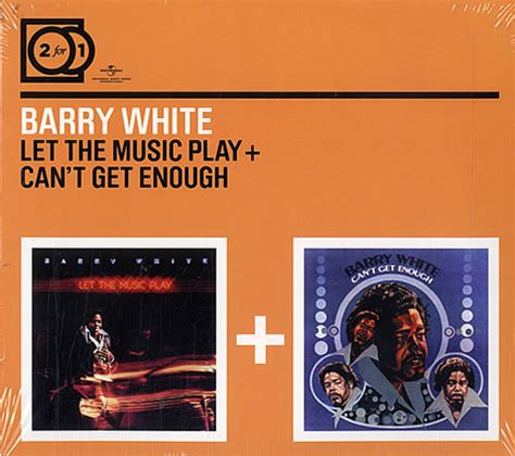 Barry White Let The Music Play Cant Get Enough French 2 Cd Album Set