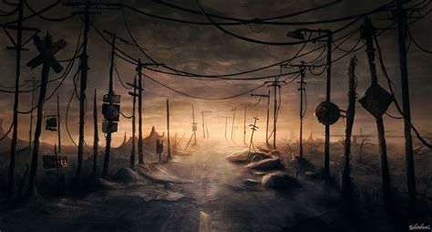 Lost Road Picture 2d Landscape Post Apocalyptic Zombie Apocalypse