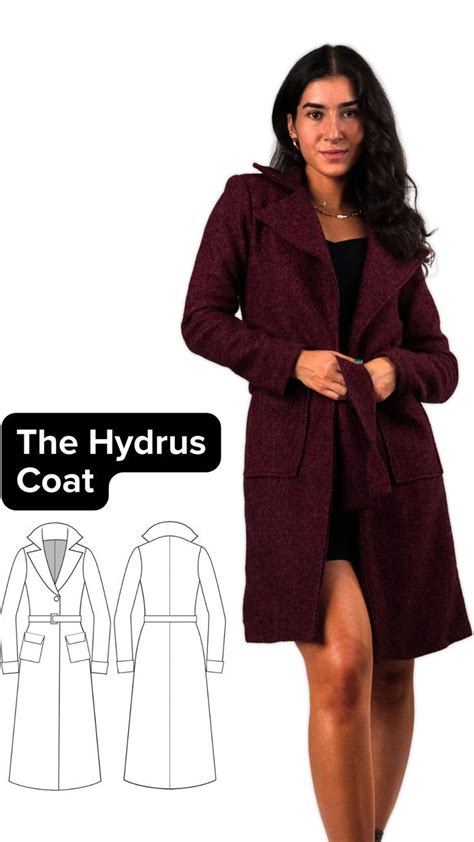 Hydrus Coat Redux Free Sewing Pattern Hooded Coat Sewing Pattern Coat Pattern Sewing Coat