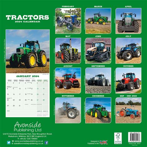 Tractors Calendar Vehicle Calendars Pet Prints Inc