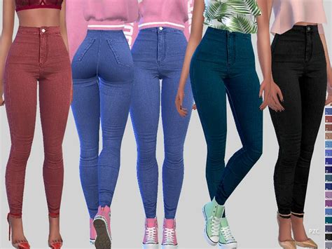 Jeans In 17 Colors Found In Tsr Category Sims 4 Female