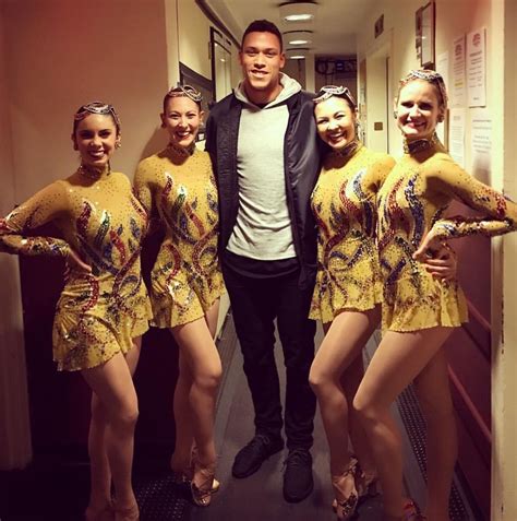 Aaron Judge — Aaron Judge and his mom with the Rockettes at the 