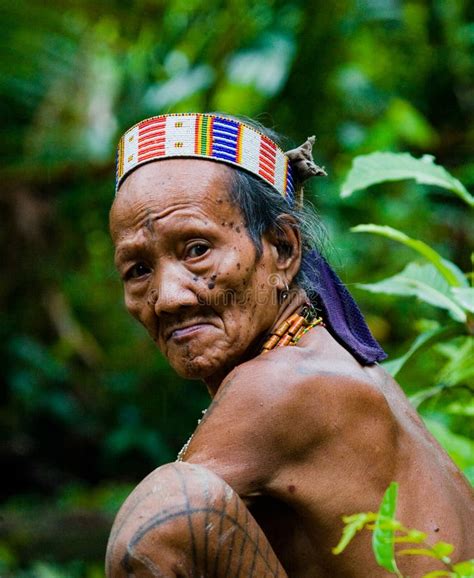 Man Mentawai Tribe Is Going In The Jungle Editorial Stock Photo