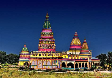 Colorful Temple At Paradsinganagpur Vinod Khapekar Indian