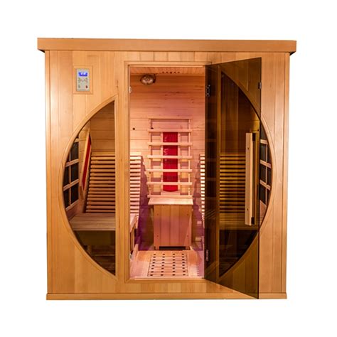 Far Infrared Lay Down Sauna Wood Massage Room Control Panel China