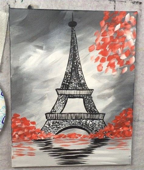 How To Paint An Eiffel Tower Eiffel Tower Painting Step By Step