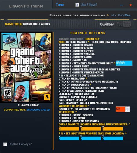 Grand Theft Auto 5 Trainer 24 Gta V V109442 Lingon Download