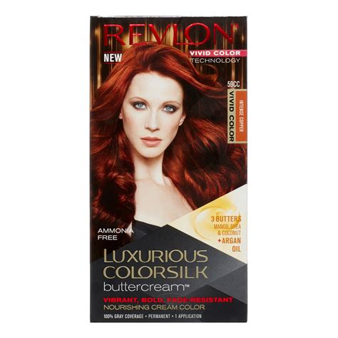 Revlon Luxurious Colorsilk Buttercream Hair Color Vivid Intense Copper