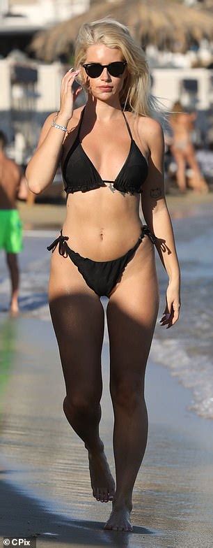 Lottie Moss Shows Off Her Sizzling Frame In A Black Bikini As She Goes