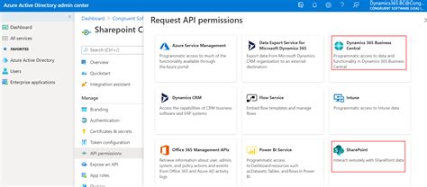 Sharepoint Integration With Business Central