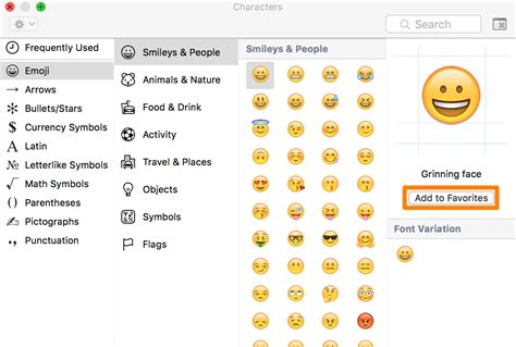How To Add Emojis To Your Favorites List On Your Mac