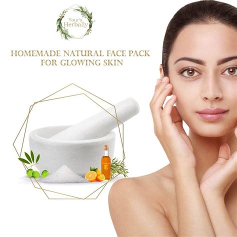Homemade Natural Face Pack For Glowing Skin