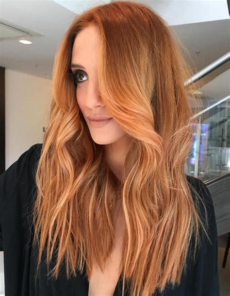 Copper hair is a sexy yet natural take on red hair that will show off your fiery spirit without appearing too unnatural. Long+Light+Red+Hair | Light red hair, Light hair color ...