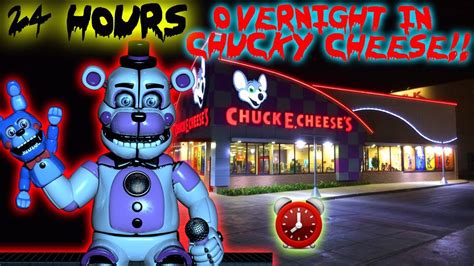 Gone Wrong 24 Hour Overnight Challenge In Chuck E Cheese Toms