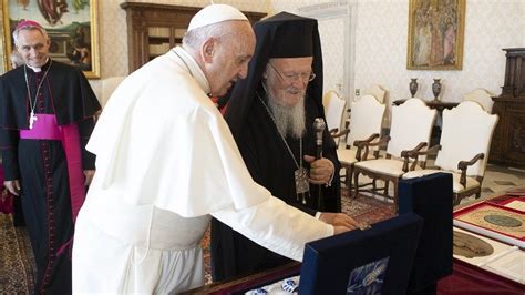 Vaticano Encuentro Del Papa Francisco Con El Patriarca Bartolomé