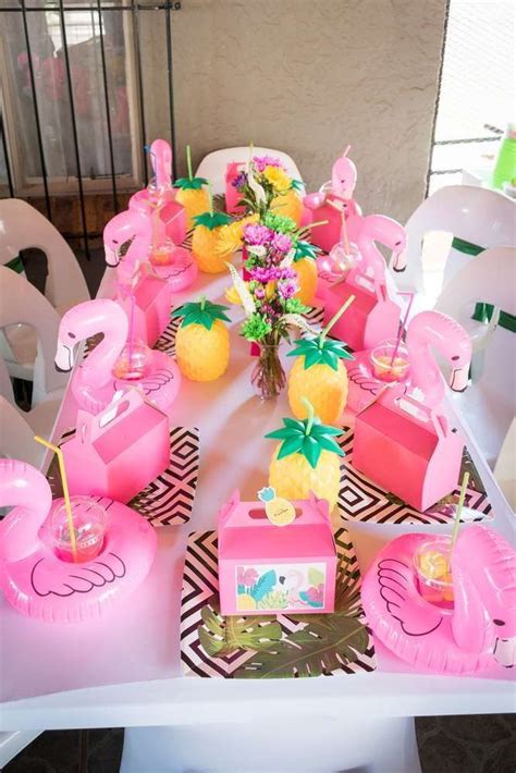 Flamingos Birthday Party Ideas Photo 1 Of 40 Flamingo Birthday