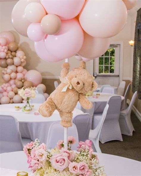 Bm Eventistry Luxury Decor On Instagram Pretty In Pink For This Teddy Themed Shower Girl