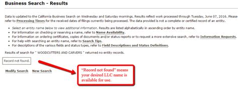 How to name a business. California LLC - Name Search Instructions (Kepler SOS)