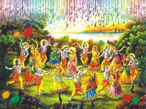 In This Pic Krishna Dances With All The Gopis Each Gopi Feels That