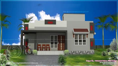 900 Sq Ft Low Cost House Plan Home Kerala Plans