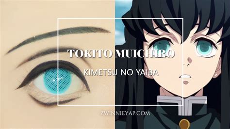 Demon Slayer Character Cosplay Eye Makeup Kimetsu No Yaiba 鬼滅の刃 Tokito