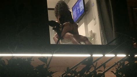 voyeur caught horny couple fucking through hotel window xhamster